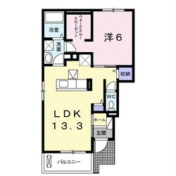 コンフォーティアⅢの物件間取画像